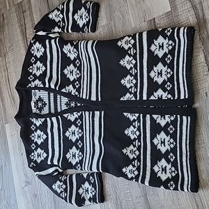 Aztec Yellowstone open cardigan sweater